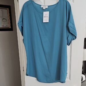 Zenana Teal Blouse